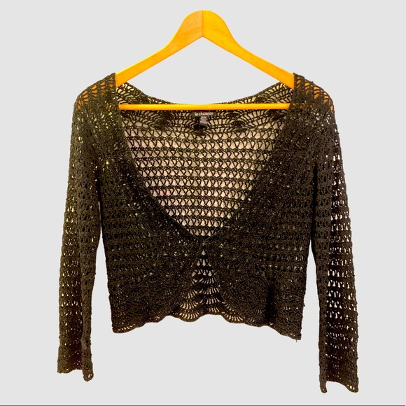 le chateau Tops - Cropped Le Château crocheted cardigan